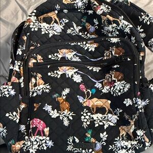 Vera Bradley Black Animal Print Backpack